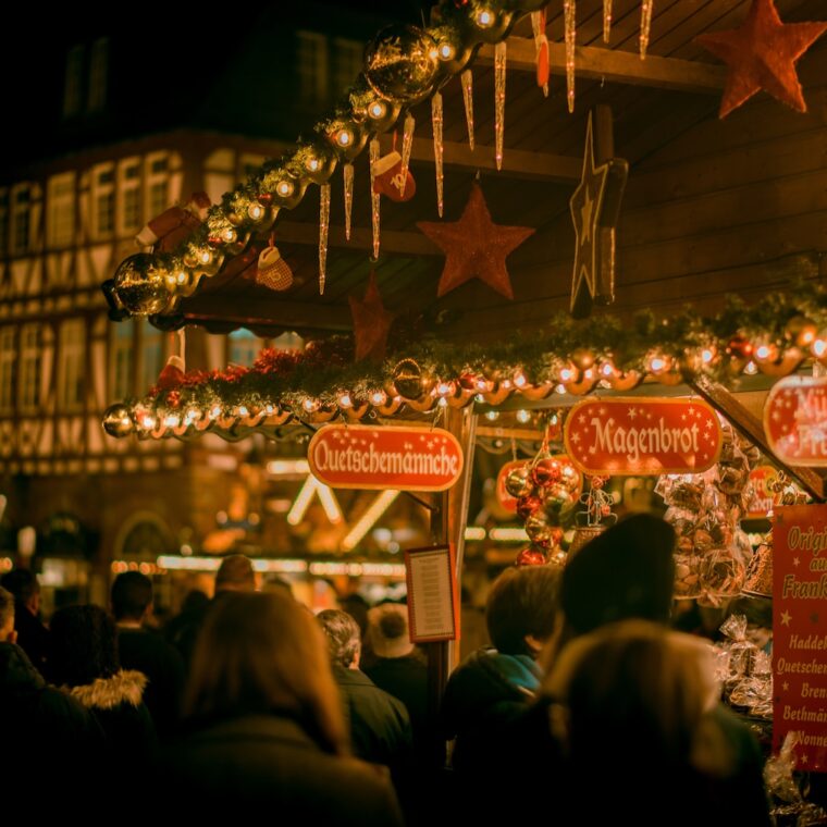 group of people near the store photography